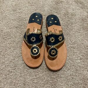 Jack Rogers - Navy and Gold